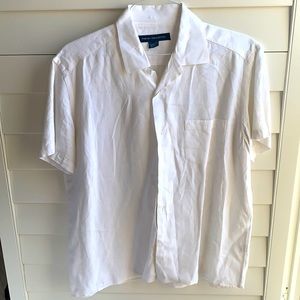 Mens 100% Linen white top French Connection